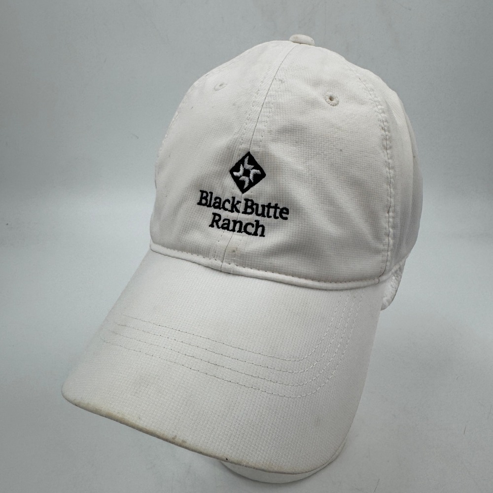 Nike Golf Hat Unisex One Size White Black Butte Ranch Adjustable Performance Cap